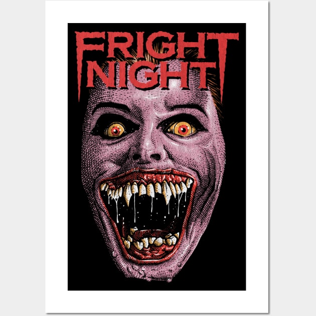 Fright Night, Horror, Cult Classic, Vampire Wall Art by PeligroGraphics